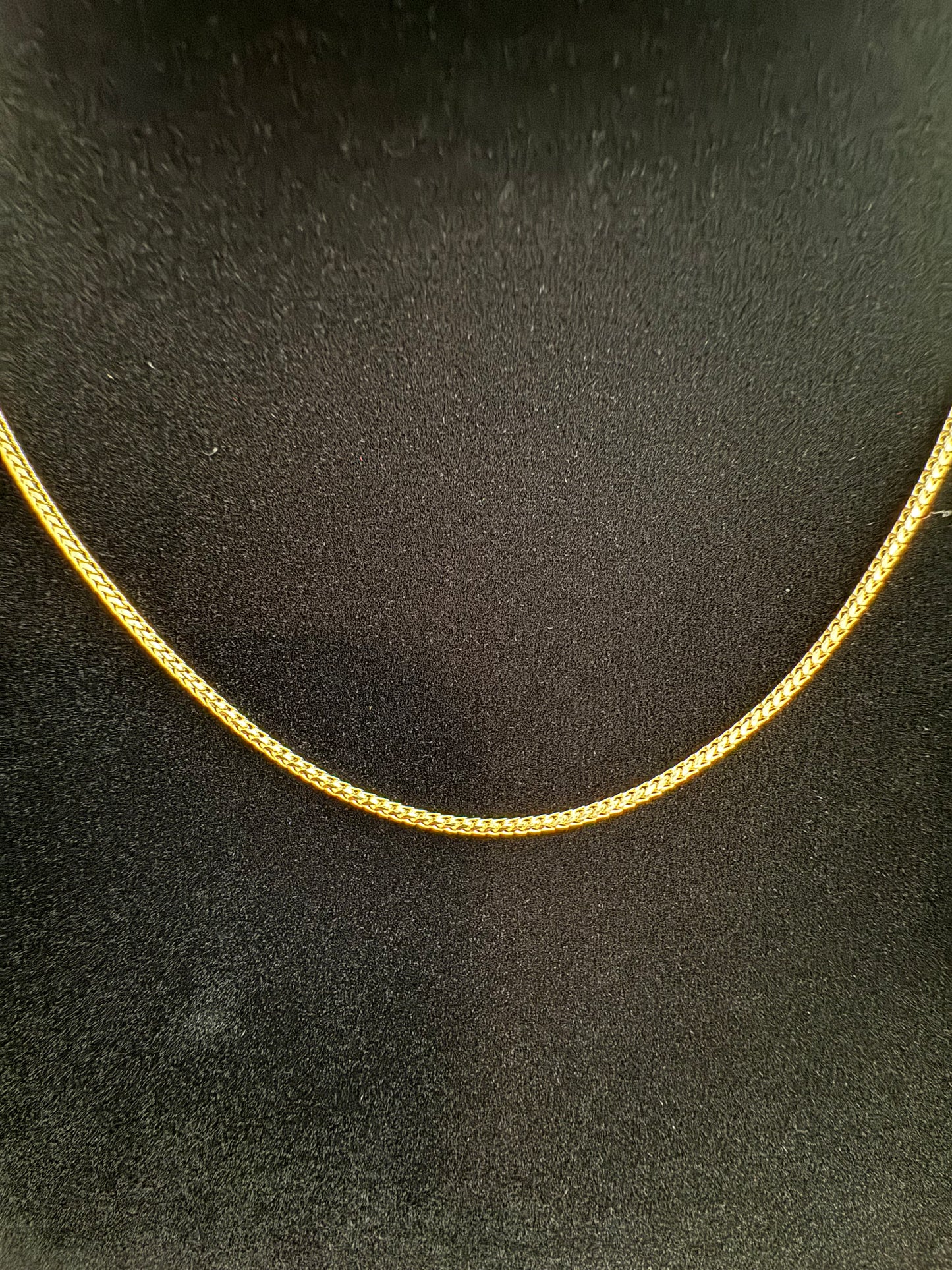 14k Diamond Cut Solid Yellow Gold Franco Chain